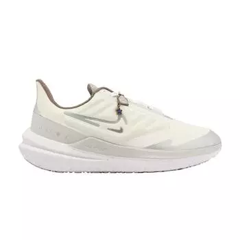 Женские кроссовки Nike Air Winflo 9 Shield Bling кремового цвета с парусом металлик-серебристый FB1863-101 38