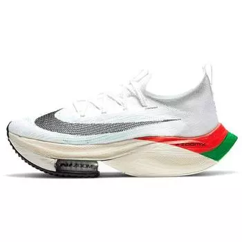 Женские кроссовки Nike Air Zoom Alphafly Next% Kenya White Lucky-Green Chili-Red DD8878-101 36.5