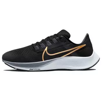 Женские кроссовки Nike Air Zoom Pegasus 38 Black Metallic Gold Coin Thunder-Blue Ashen-Slate CW7358-004 38
