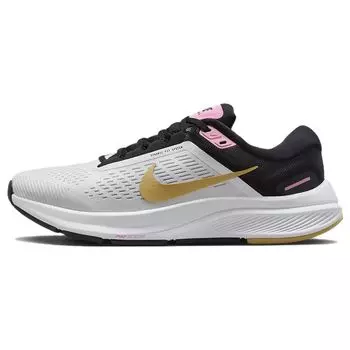 Женские кроссовки Nike Air Zoom Structure 24 White Black Wheat Gold Pink-Spell DA8570-106 36
