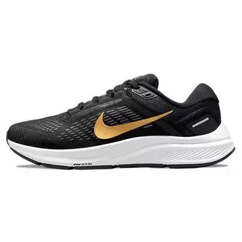 Женские кроссовки Nike Air Zoom Structure 24 Black Metallic Gold Coin антрацитовый Photon-Dust DA8570-003 36.5