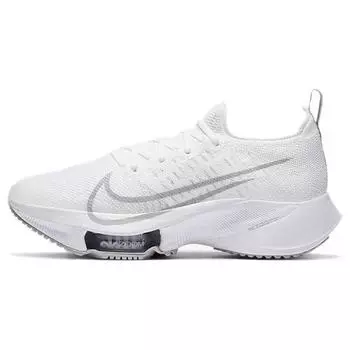 Женские кроссовки Nike Air Zoom Tempo Next% Flyknit Белые Чистая платина 36