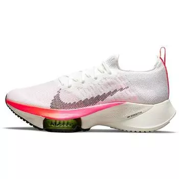 Женские кроссовки Nike Air Zoom Tempo NEXT% Flyknit Rawdacious White Washed-Coral Pink-Blast DJ5431-100 35.5