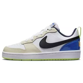 Женские кроссовки Nike Court Borough Low 2 SE GS Player One Белый Черный Лазерно-Оранжевый FB1394-101 40