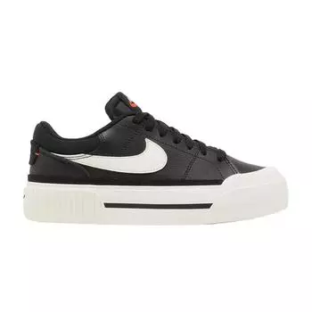 Женские кроссовки Nike Court Legacy Lift Black Sail White Team-Orange DM7590-001 36.5