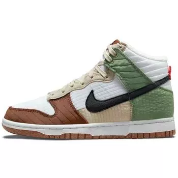 Женские кроссовки Nike Dunk High LX Next Nature Toasty White Summit-White Black DN9909-100 35.5