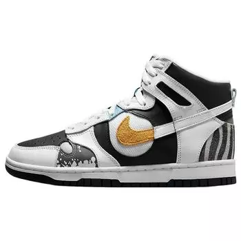 Женские кроссовки Nike Dunk High LX See Through с обратной пандой, черно-белые, разноцветные DZ7327-001 35.5