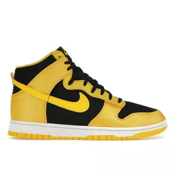 Женские кроссовки Nike Dunk High Satin Goldenrod желто-черные Varsity-Maize FN4216-001 37.5