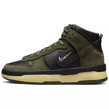 Женские кроссовки Nike Dunk High Up Medium Olive Green Black Velvet-Brown DH3718-200 36.5