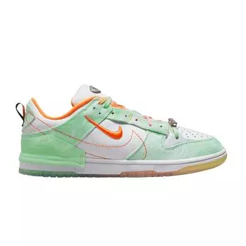 Женские кроссовки Nike Dunk Low Disrupt 2 Mint Foam Paisley White Safety-Orange FJ7745-181 35.5