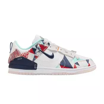 Женские кроссовки Nike Dunk Low Disrupt 2 Native Patterns, разноцветные, белые, темно-синие, FN8917-141 35.5