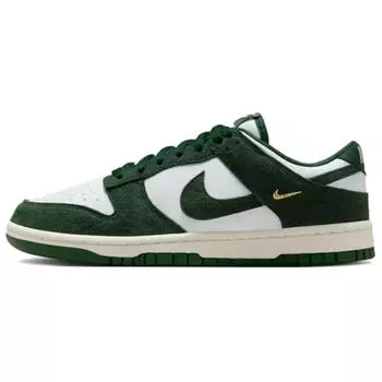 Женские кроссовки Nike Dunk Low Gorge Green Mini Swoosh Summit-White Sail Metallic-Gold IB4417-100 35.5
