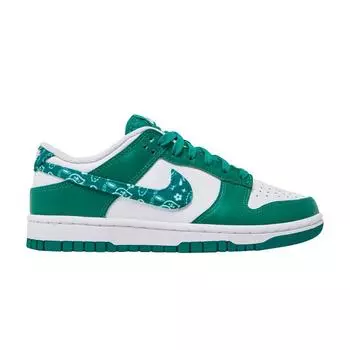 Женские кроссовки Nike Dunk Low Green Paisley белые малахитовые DH4401-102 35.5