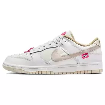 Женские кроссовки Nike Dunk Low Pink Bling White String Summit-White DX6060-121 36.5