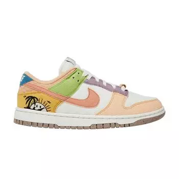 Женские кроссовки Nike Dunk Low SE Sun Club White Sail Light-Madder-Root DQ0265-100 40