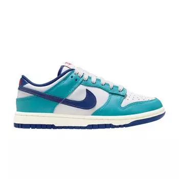 Женские кроссовки Nike Dunk Low Teal Nebula Royal White Sail Deep-Royal-Blue FQ6870-141 35.5