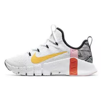 Женские кроссовки Nike Free Metcon 3 White Team Orange Black Laser-Orange CJ6314-181