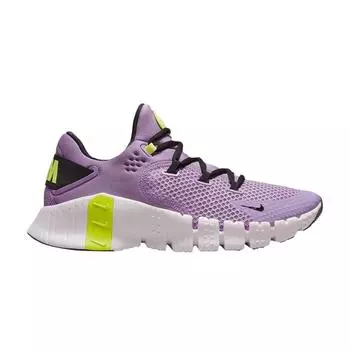 Женские кроссовки Nike Free Metcon 4 Rush Fuchsia Volt фиолетовые жемчужно-розовые черные CZ0596-501 36