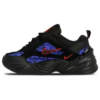 Женские кроссовки Nike M2K Tekno Leopard Pack черные Habanero-Red-Racer-Blue CD0181-001
