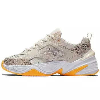 Женские кроссовки Nike M2K Tekno Light Orewood Brown Light-Orewood-Brown White-Laser-Orange-Moon-Particle CI9086-100