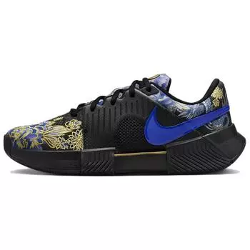 Женские кроссовки Nike Naomi Osaka x Zoom GP Challenge 1 Jaime Paris Collection черные ярко-малиновые металлик-золотые FN4772-001 36
