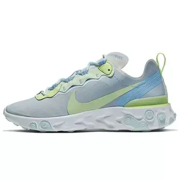 Женские кроссовки Nike React Element 55 Frosted Spruce Blue White Barely-Volt-Teal-Tint-Frosted Spruce BQ2728-100