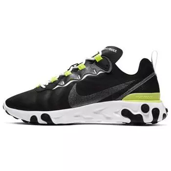 Женские кроссовки Nike React Element 55 SE Black Lemon Venom белые CN3591-001