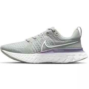 Женские кроссовки Nike React Infinity Run Flyknit 2 Light Silver Lilac Grey Infinite-Lilac Barely-Green CT2423-005 36