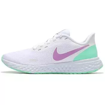 Женские кроссовки Nike Revolution 5 White Green Glow Violet Football-Grey Violet-Shock BQ3207-111 35.5