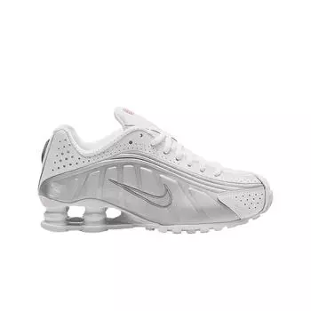 Женские кроссовки Nike Shox R4 White Metallic Silver 2024 AR3565-101 W