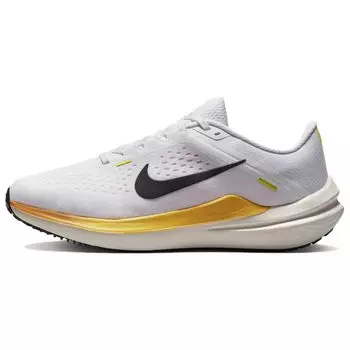 Женские кроссовки Nike Winflo 10 White Citron Pulse ярко-оранжевые черные DV4023-101