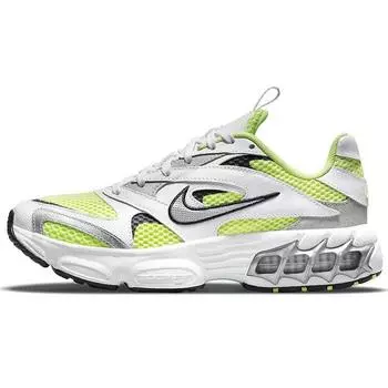 Женские кроссовки Nike Zoom Air Fire White Light Lemon Twist Зеленый Черный Металлик-Серебристый CW3876-102 35.5