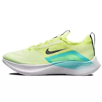 Женские кроссовки Nike Zoom Fly 4 Fast Pack желтые Barely-Volt Dynamic-Turquoise CT2401-700 38