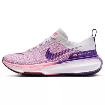 Женские кроссовки Nike ZoomX Invincible Run Flyknit 3 Coral Chalk Pink White Court-Purple FQ8766-100 37.5