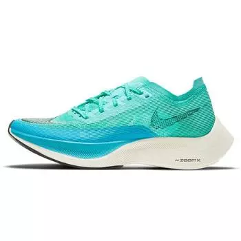 Женские кроссовки Nike ZoomX Vaporfly NEXT% 2 Aurora Green Blue Chlorine-Blue Pale-Ivory CU4123-300 37.5