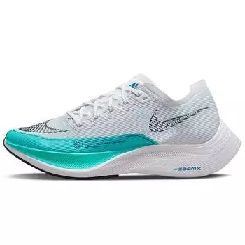Женские кроссовки Nike ZoomX Vaporfly Next% 2 White Aurora Green, темно-бирюзовые, черные CU4123-101 36