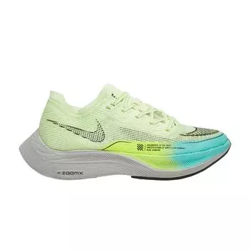 Женские кроссовки Nike ZoomX Vaporfly NEXT% 2 Fast Pack желтые Barely-Volt Dynamic-Turquoise CU4123-700 36.5