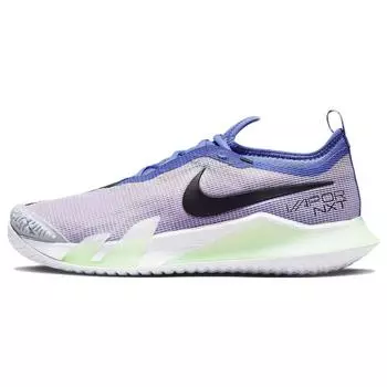 Женские кроссовки NikeCourt React Vapor NXT Blue Doll Medium-Blue Barely-Green Black CV0742-401 36.5