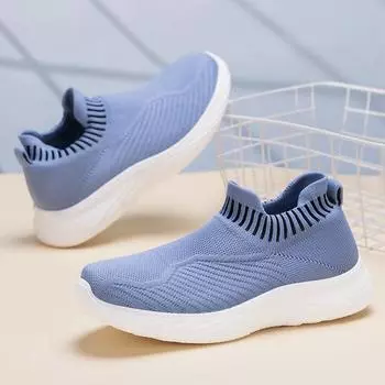 Женские кроссовки-носки для ходьбы, эластичные, трикотажные, легкие, дышащие, кроссовки для йоги, повседневные, спортивные, нескользящие, сетчатые, для тенниса, для женщин 36