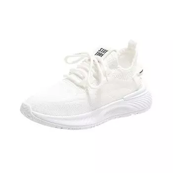 Женские кроссовки, новые летние дышащие сетчатые туфли на платформе для женщин, лаконичные износостойкие легкие повседневные кроссовки для бега 35