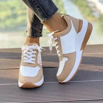 Женские кроссовки, новые модные вулканизированные туфли для влюбленных, удобные, дышащие, на шнуровке, повседневные туфли больших размеров Zapatos Para Mujer 36 чёрный