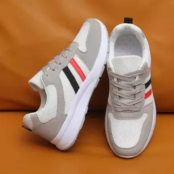 Женские кроссовки, новые, на шнуровке, дышащие, сетчатые, на платформе, для женщин, легкие, для активного отдыха, женские, повседневные, прочные, для бега, Tenis 36