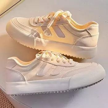 Женские кроссовки, новые осенние дизайнерские туфли на толстой подошве для женщин, простые модные кроссовки класса люкс со шнуровкой, женские кроссовки Zapatos De Mujer 36