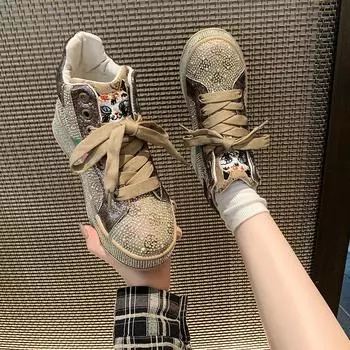 Женские кроссовки, новые роскошные туфли в королевском стиле для свадебного платья для женщин, весенние дизайнерские повседневные кроссовки ручной работы для женщин 35 розовый