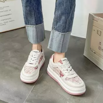 Женские кроссовки, новый весенний дизайн, универсальные кроссовки меньшинства, весенне-осенние повседневные белые туфли на плоской подошве 35