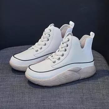 Женские кроссовки, осень 2022, новые поступления, высокие повседневные спортивные туфли, женская дизайнерская обувь, женская обувь на платформе 35