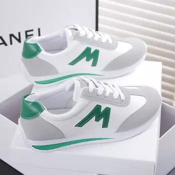 Женские кроссовки Осенняя модная дизайнерская повседневная обувь для женщин Удобная прогулочная обувь на шнуровке Студенческая обувь Zapatillas De Mujer 35 синий