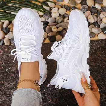 женские кроссовки повседневная обувь женская обувь кроссовки 36 белый