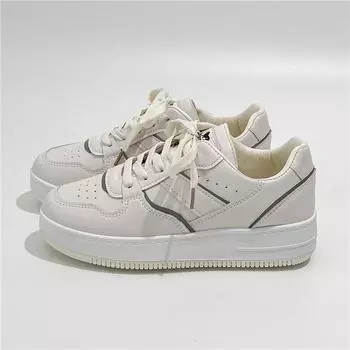 Женские кроссовки повседневные удобные на плоской подошве с пружинами женская спортивная обувь для активного отдыха на шнуровке нескользящие женские вулканизированные туфли 35