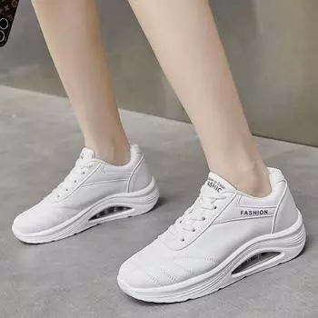 Женские кроссовки повседневные уличные школьные туфли для студентов увеличивающие рост легкие кроссовки для девочек большие размеры женские кроссовки на танкетке 35-42 EU: 36